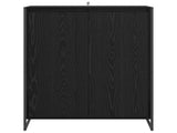 Shoe Cabinet Black Oak 79 x 36 x 100 cm Engineered Wood 886462