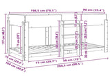 Bunk Bed for Kids Sonoma Oak 90 x 200 cm Engineered Wood 3410517
