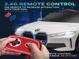 BMW i4 Licensed 12V Kids Electric Ride-On Car, White, Red and Light Blue T3398P348393