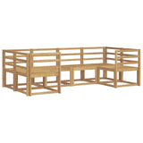 Outdoor Sofa Set 6 pcs White Solid Acacia Wood 3388103
