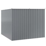 Garden Shed Grey 195x198x159 cm Galvanised Steel 46254