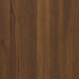 Shoe Cabinet Brown Oak 59x17x81 cm Engineered Wood 342541