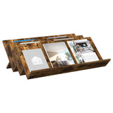Magazine Rack Smoked Oak 90 x 53 x 28.5 cm Engineered Wood 890892