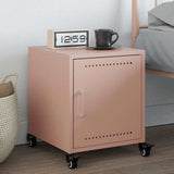 Bedside Cabinet Pink 36x38.5x43.5 cm Steel 846616