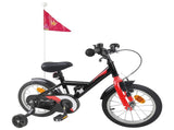 Kids Bike 14 Inches for 3-5 Years Old Black 42009633