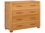 Cabinet with Drawer with Storage Brown Solid Oak Wood 4106557