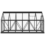 Glass Greenhouse Anthracite 155x298x191 cm Aluminium 3082335
