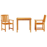 Garden Dining Set 3 pcs Brown Solid Acacia Wood 3375682