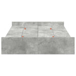 Storage Bed Frame Concrete grey 120 x 200 cm Engineered wood 3335304