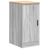 Garage Storage Cabinet Grey Sonoma 40x51x85 cm Solid Wood Pine 860567