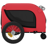 Pet Bike Trailer Red and Black Oxford Fabric and Iron 94013