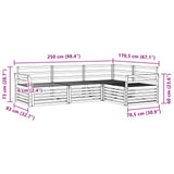 Outdoor Sofa Set 4 pcs Natural Solid Acacia Wood 3373379