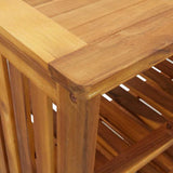 Garden Cabinet Natural 90 x 40 x 90cm Solid Acacia Wood 42001363