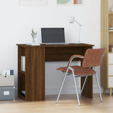Desk Brown Oak 100x55x75 cm Engineered Wood 823031