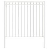 Fence Element ASSEN White 170 x 200 cm Steel 42003925