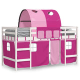 Kids' Loft Bed with Tunnel without Mattress Pink 90x200cm 3206996