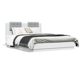 Bed Frame without Mattress White 150x200 cm King Size 3209912