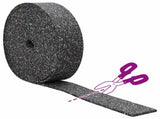 Rubber Granulate Roll Black 2000 x 12 x 0.6 cm Rubber 42027300