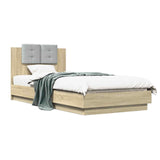 Bed Frame with Headboard Sonoma Oak 80 x 200 cm Engineered Wood 3429574