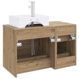 Bathroom Furniture Set 2 pcs Artisan Oak Engineered Wood 3403975