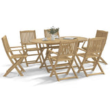Folding Garden Chairs 6 pcs 54x61x88 cm Solid Wood Acacia 3214230