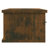 Wall Cabinet Smoked Oak 88x26x18.5 cm Engineered Wood 815081