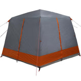 Cabin Tent 5-Person Grey and Orange 333 x 317 x 194 cm 42004031