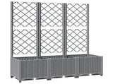 Garden Planter Light Grey 120 x 40 x 136 cm 153274