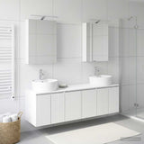 Bathroom Cabinet Set 5 pcs White Engineered Wood 3406431