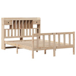 ZNTS Bookcase Bed without Mattress 160x200 cm Solid Wood Pine 3321747
