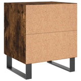 Bedside Cabinet Smoked Oak 40x35x47.5 cm Engineered Wood 827366