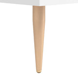Desk White 140x50x75 cm Engineered Wood 829532