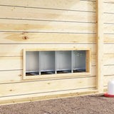 Chicken Nesting Box 4 Compartments Wall-Mounted Galvanised Steel 4104901