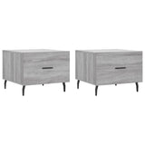 Coffee Tables 2 pcs Grey Sonoma 50x50x40 cm Engineered Wood 829441