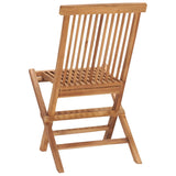 3 Piece Folding Outdoor Dining Set Solid Teak Wood 315455