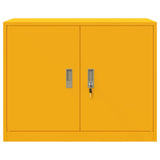 Storage Cabinet Mustard Yellow 90 x 40 x 70 cm Steel 891637