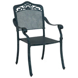 Garden Chair 2 pcs Green 55 x 56.5 x 91cm Aluminium 42002381