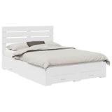 Bed Frame with Drawer with Headboard Manual Engineered Wood 3411635