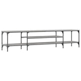 TV Cabinet Grey Sonoma 201x35x45 cm Engineered Wood&Iron 831816