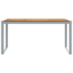 Garden Dining Table Grey 160 x 80 x 75 cm 4010603