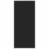 Shoe Cabinet with Door Black 80 x 35.5 x 180 cm Engineered wood 3333837
