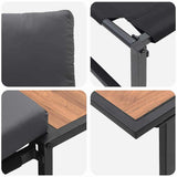 Garden Dining Set 3 pcs Anthracite Steel 3335891