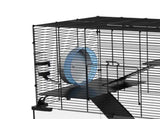 3 Tiers Hamster Cage, Gerbil Cage with Deep Glass Bottom, Non-Slip Ramps, Platforms, Hut, Exercise T3398P350087