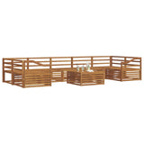 Outdoor Sofa Set 8 pcs Natural Solid Acacia Wood 3373194