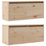 Wall Cabinets 2 pcs 80x30x35 cm Solid Wood Pine 813456