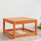 Garden Footstool Wax Brown Solid Wood Pine 844681