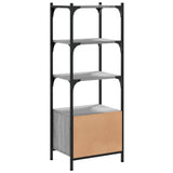 Bookcase 3-Tier Grey Sonoma 41x30x109.5 cm Engineered Wood 839001