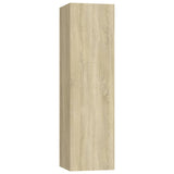 4 Piece TV Cabinet Set Sonoma Oak Engineered Wood 3114632