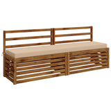 2-Piece Bench Cushions SOEST 2 pcs 100% Polyester Cream 949973