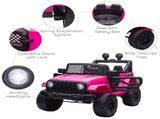 Kids Electric Ride On Car 12V Off Road Toy with Parental Remote Control 2 Motors Horn Lights T3398P348265